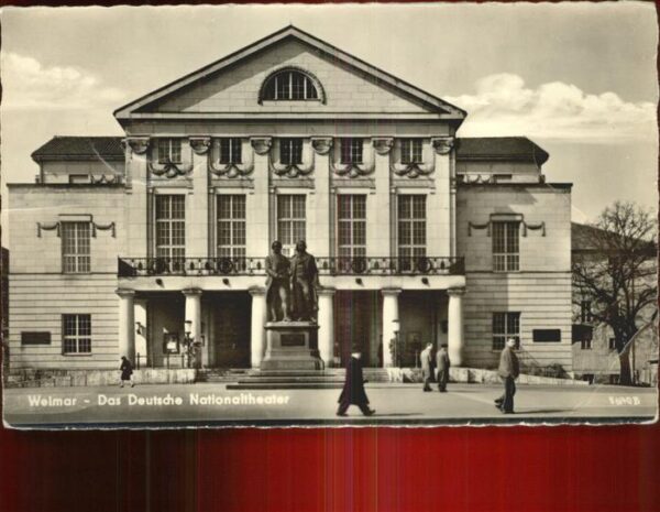 Theatergebaeude Weimar Deutsches Nationaltheater