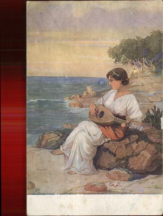 Mandoline Künstlerkarte Cermak Nr. 2059