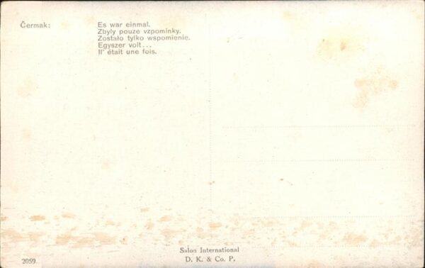 Mandoline Künstlerkarte Cermak Nr. 2059 – Bild 2