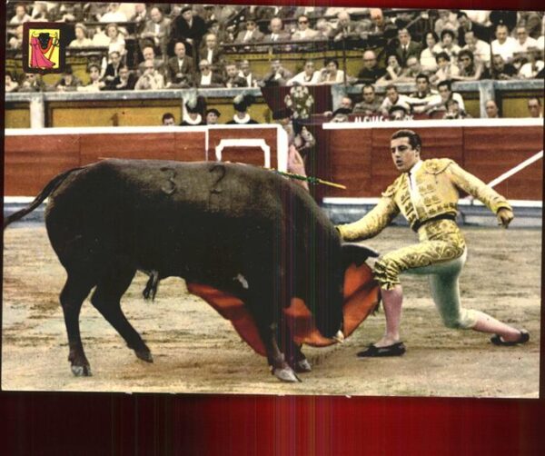 Stierkampf Corrida de toros un muletazo por baio