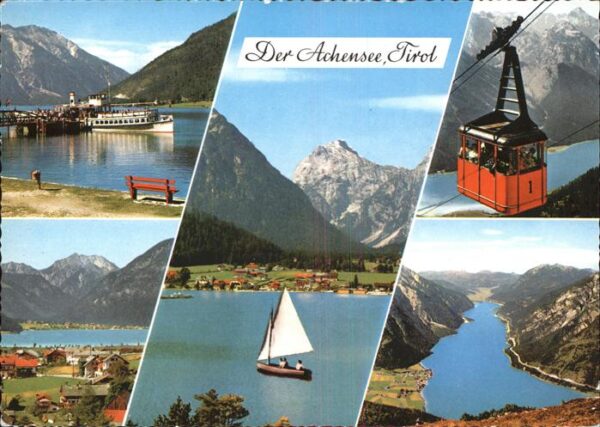 Seilbahn Segelboot Dampfer Achensee Tirol