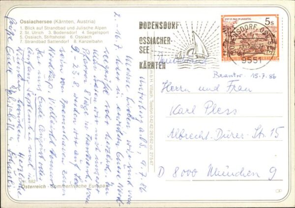 Segelboote Seilbahn Ossiachersee Kärnten Ossiach – Bild 2