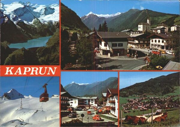 Seilbahn Kühe Kaprun Stausee Mooserboden