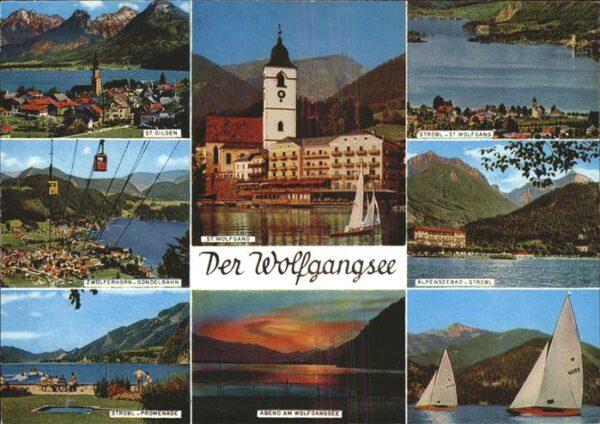 Segelboote Seilbahn Wolfgangsee Strobl