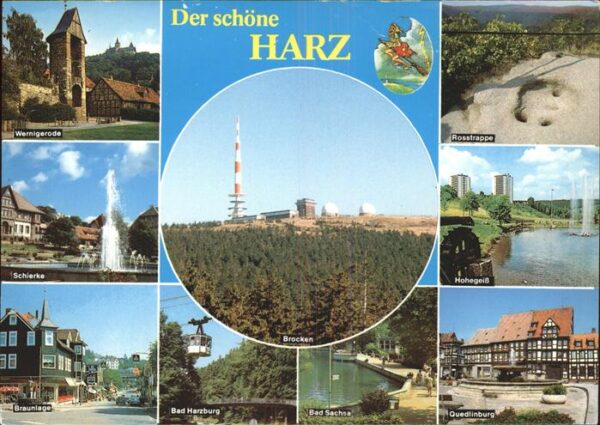 Seilbahn Fersehturm Brocken Hohegeiß Rosstrappe
