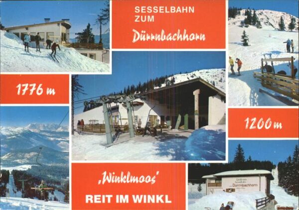 Skifahren Sesselbahn Dürrnbachhorn Reit im Winkl