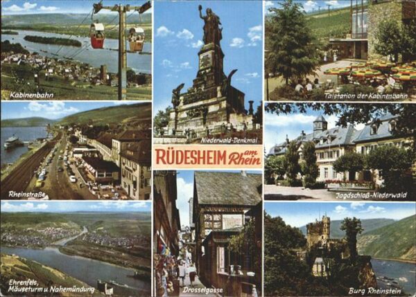 Seilbahn Rüdesheim Niederwalddenkmal Rheinstrass