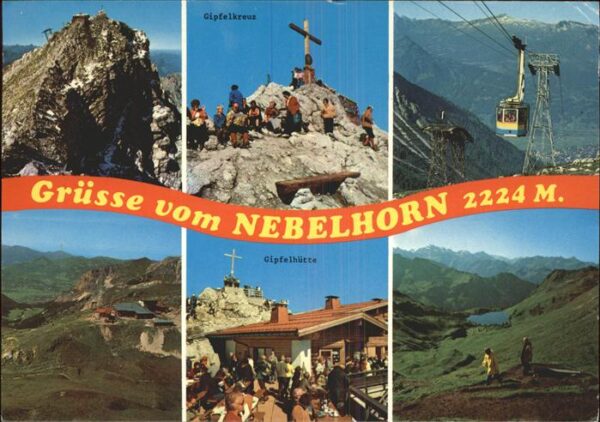 Seilbahn Nebelhorn Gipfelkreuz Oberstdorf