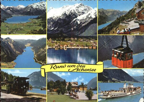 Dampfer Seitenrad Seilbahn Achensee