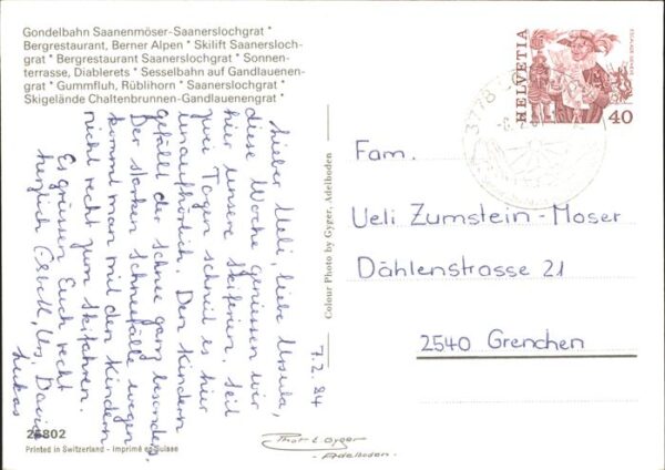 Sessellift Seilbahn Saanerslochbahnen Skilift – Bild 2