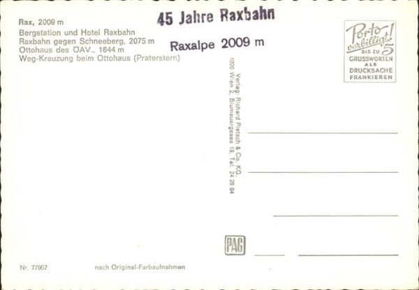 Seilbahn Kuh Rax Schneeberg Ottohaus – Bild 2
