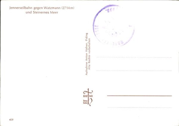 Sessellift Jenner Watzmann Steinernes Meer – Bild 2