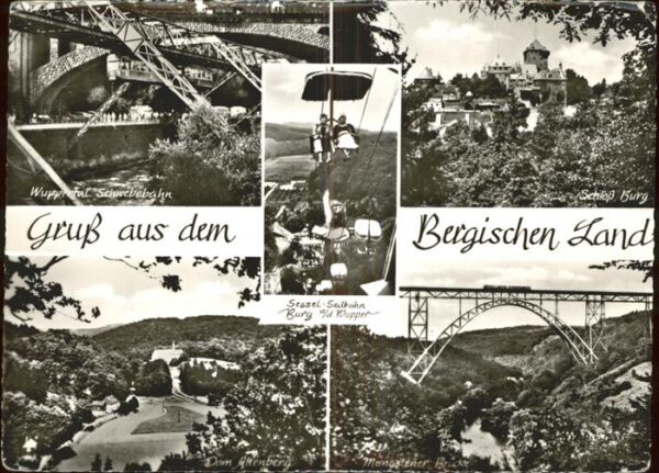 Schwebebahn Sessellift Burg Wupper Mongstener Brück