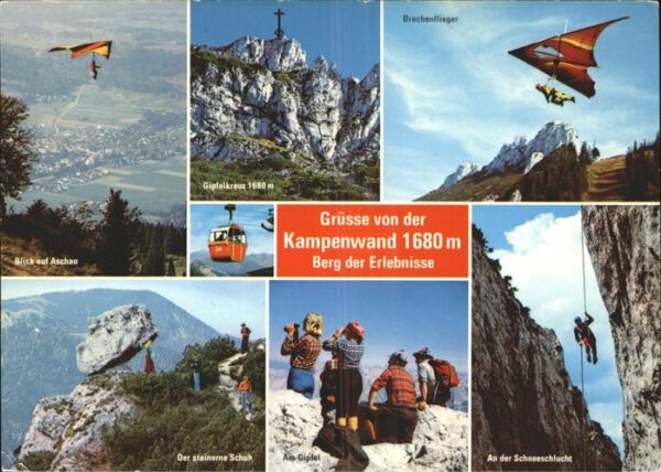 Seilbahn Kampenwand Aschau Chiemgau Drachenflug