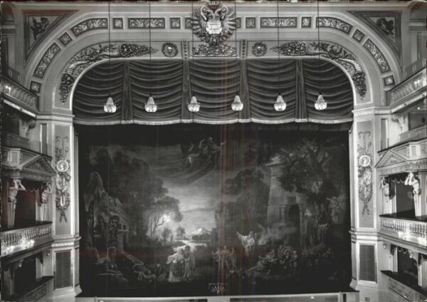 Theatergebaeude Wien Hauptvorhang Die Zauberflöte