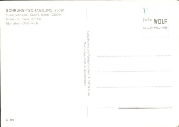 Seilbahn Schruns-Tschagguns Golm Grüneck Montafo – Bild 2