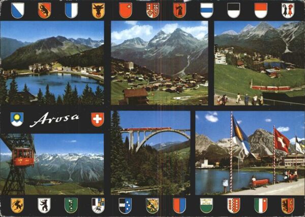 Seilbahn Viadukt Eisenbahn Arosa