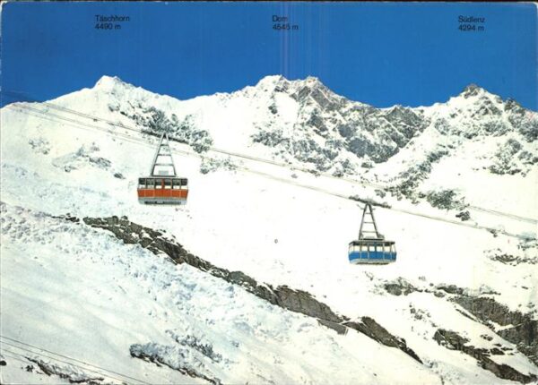 Seilbahn Saas-Fee-Felskinn Dom Südlenz