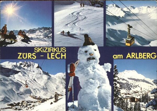 Schneemann Seilbahn Zürs-Lech Arlberg