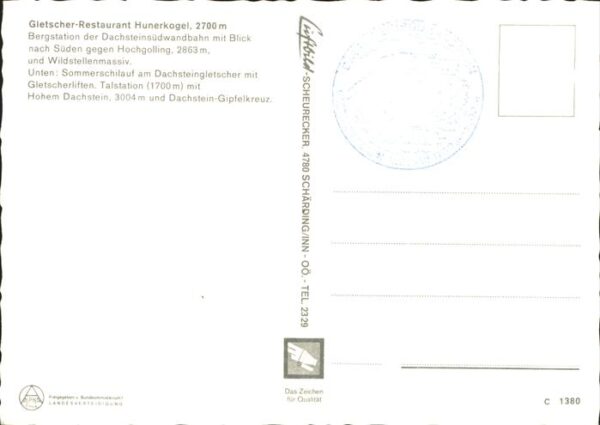 Seilbahn Ramsau Gletscher-Restaurant Hunerkogel – Bild 2
