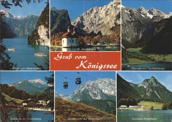 Seilbahn Königsee Watzmann Obersee Teufelshörner