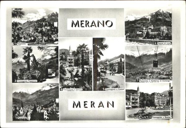 Seilbahn Merano Meran Kurhaus Tappeinerweg