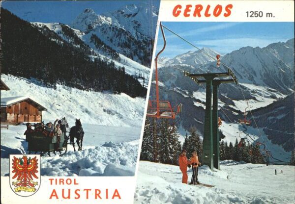 Skifahren Sessellift Pferdeschlitten Gerlos