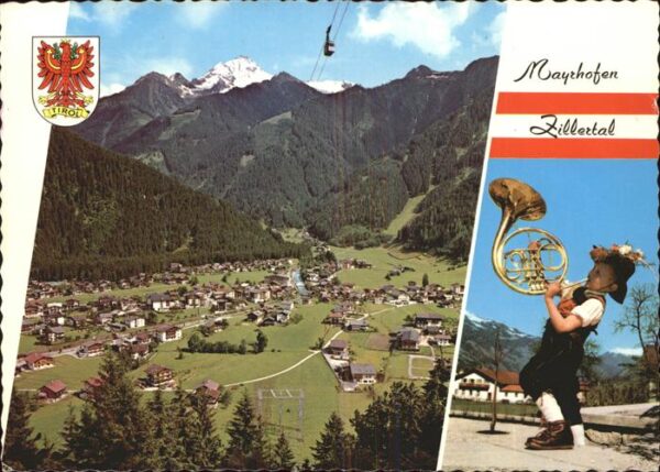 Blasinstrumente Horn Kind Mayrhofen Zillertal Seilbahn