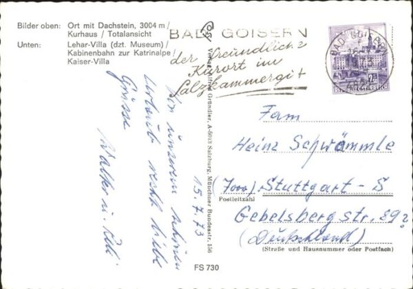 Seilbahn Bad Ischl Kurhaus Lehar-Villa Kaiser-Vi – Bild 2