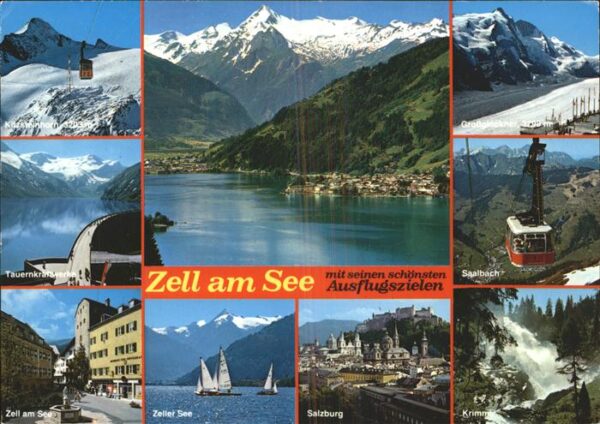 Seilbahn Zell am See Segelboote Tauernkraftwerke