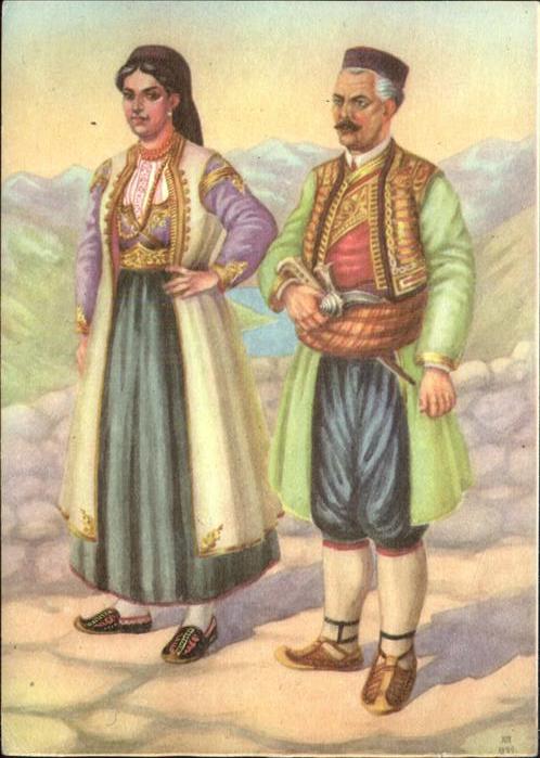 Trachten Montenegro Nationaltracht Jugoslawien