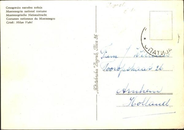 Trachten Montenegro Nationaltracht Jugoslawien – Bild 2