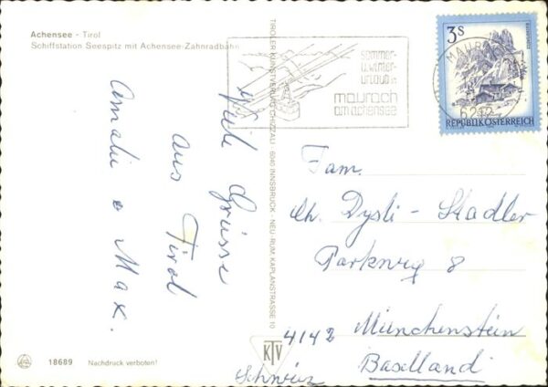 Zahnradbahn Achensee Schiff Seespitz – Bild 2
