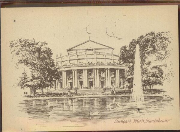 Theatergebaeude Stuttgart Staatstheater