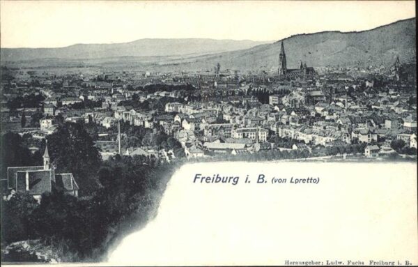 Freiburg Breisgau Blick vom Loretto aus