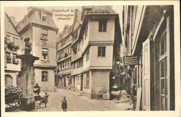 Frankfurt Main Goldhutgasse i.d.Altstadt