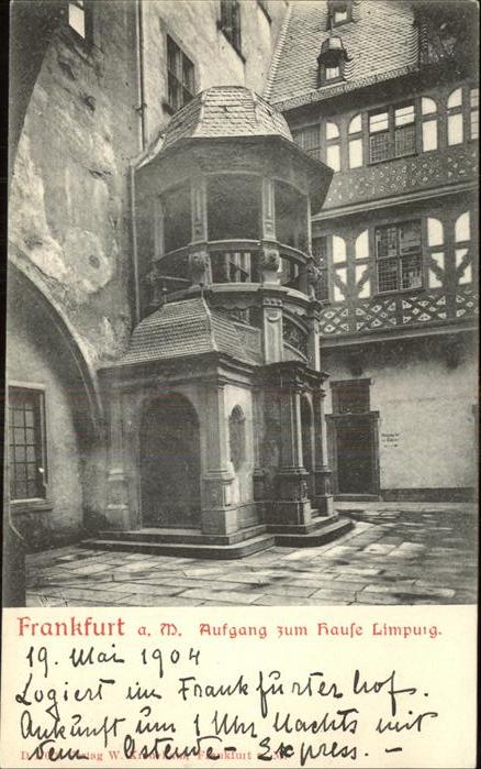 Frankfurt Main Aufgang zum Hause Limpurg