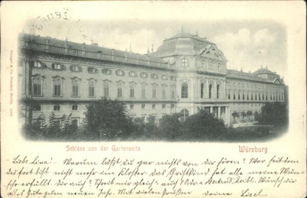 Wuerzburg Schloss v.d.Gartenseite