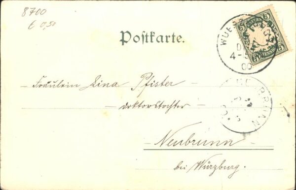 Wuerzburg Schloss v.d.Gartenseite – Bild 2