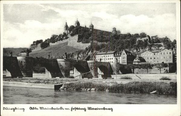 Wuerzburg Alte Mainbrücke u.Festung Marienberg
