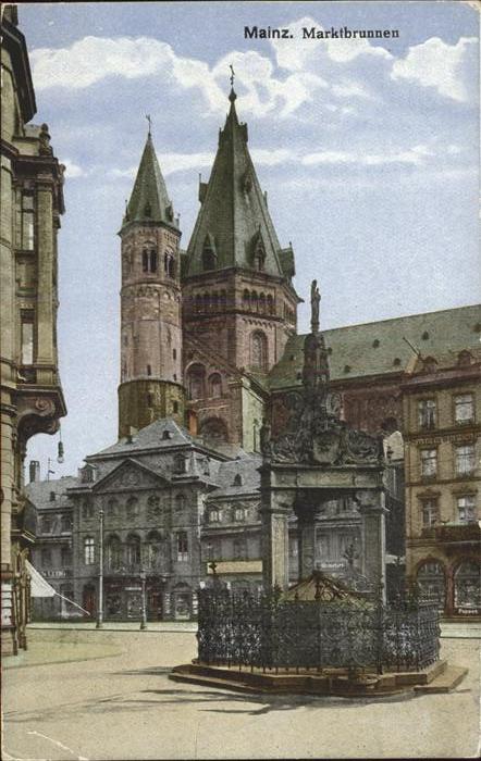 Mainz Rhein Marktbrunnen