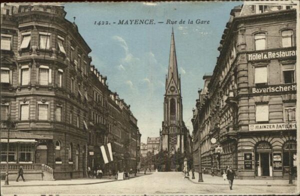 Mainz Rhein Rue de la Gare (Bahnhofsstrasse)