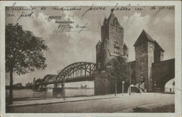 Mainz Rhein Kaiserbrücke
