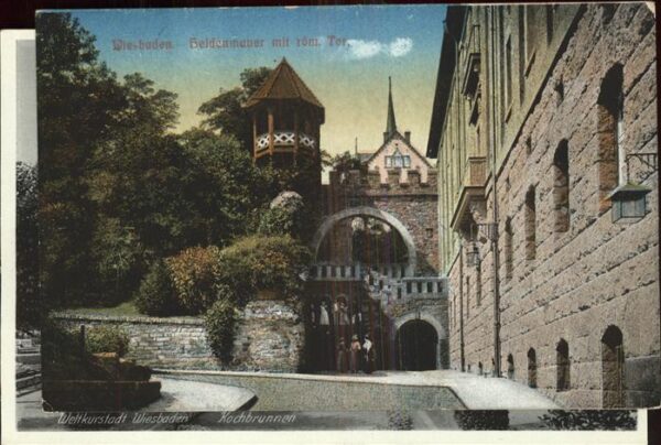 Wiesbaden Heidenmauer mit Römertor