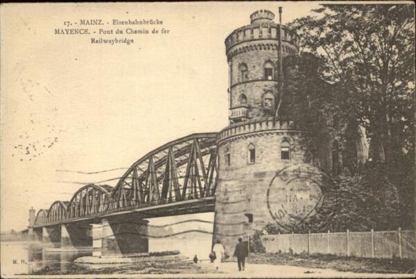 Mainz Rhein Eisenbahnbrücke