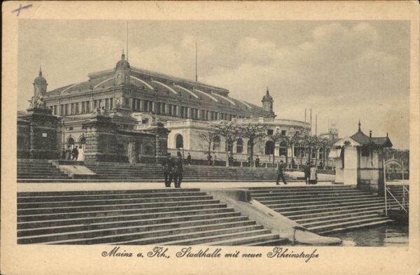 Mainz Rhein Stadthalle u.neuer Rheinstraße