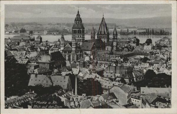 Mainz Rhein Mit Blick auf den Dom