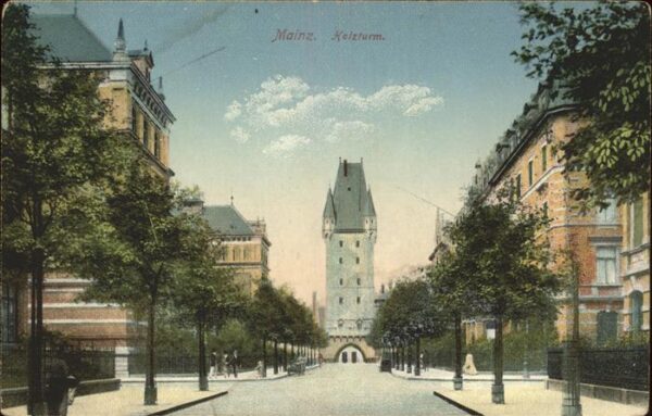 Mainz Rhein Holzturm