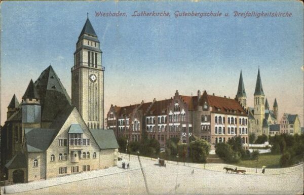 Wiesbaden Gutenbergschule u.Dreifaltigkeitskirche