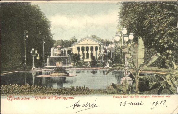 Wiesbaden Kurhaus mit Bowlinggreen